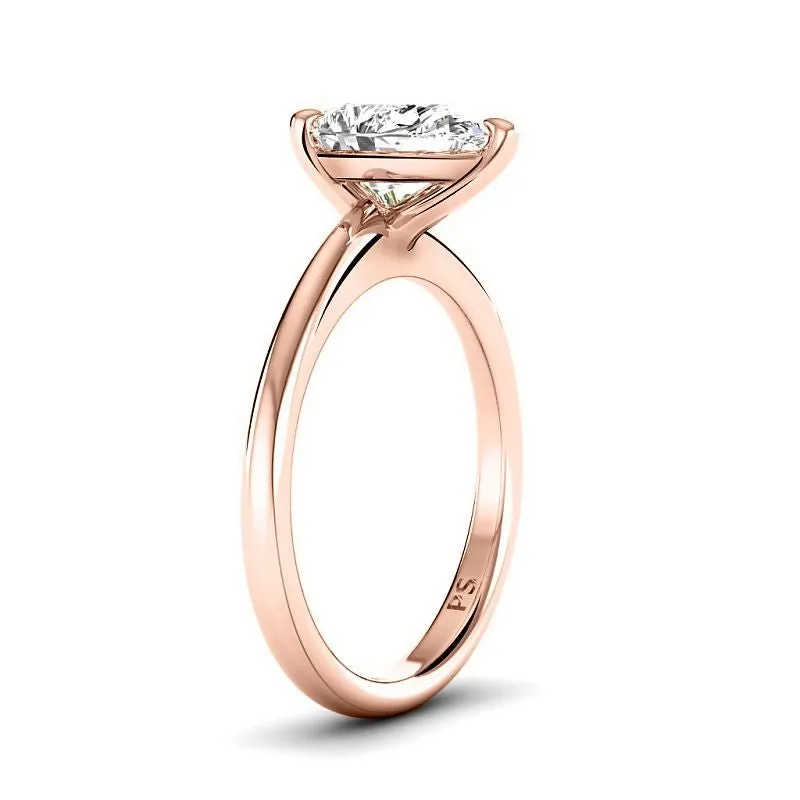 0.50-3.00 CT Pear Cut Lab Grown Diamonds - Solitaire Ring
