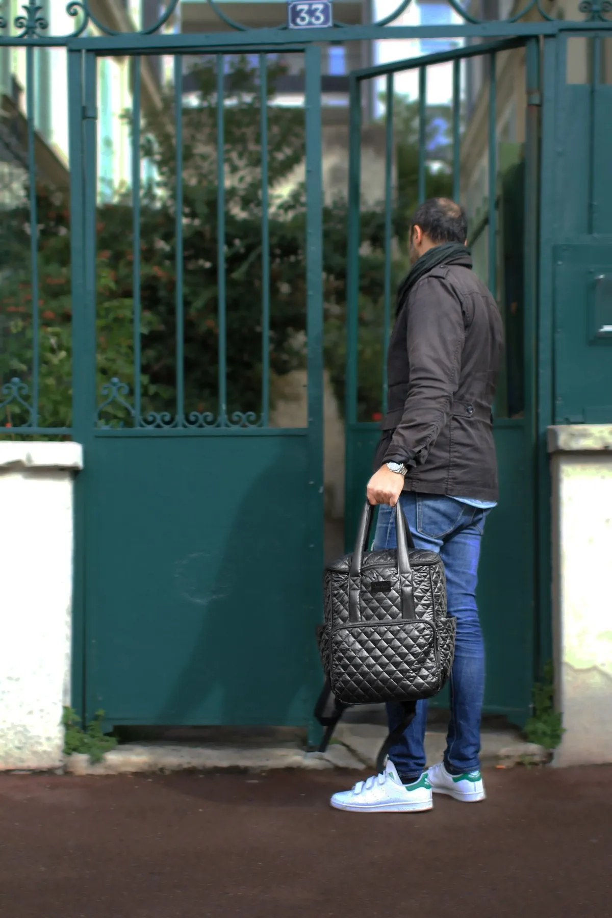 7 AM Quilted London Diaper Backpack