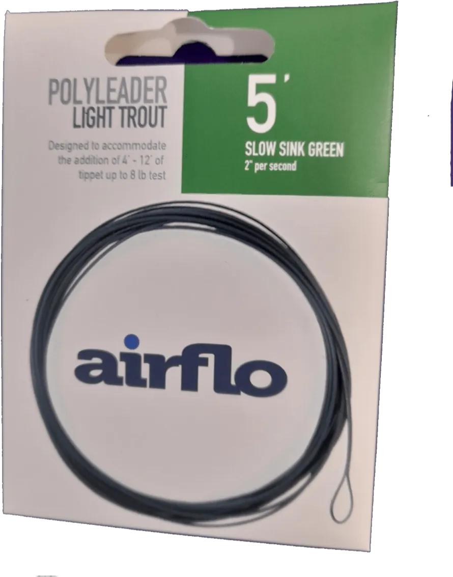 Airflo | Polyleader | Trout | 8' | Slow Sink Green | 2" per second