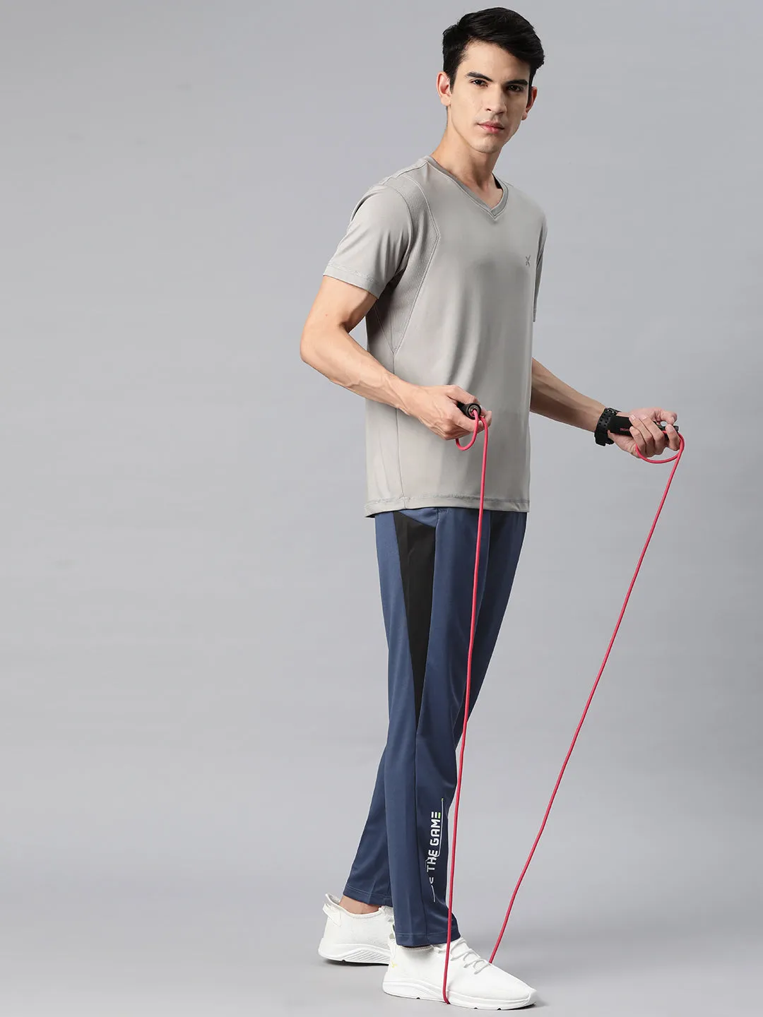 Alcis Men Solid Slim-Fit Track Pants