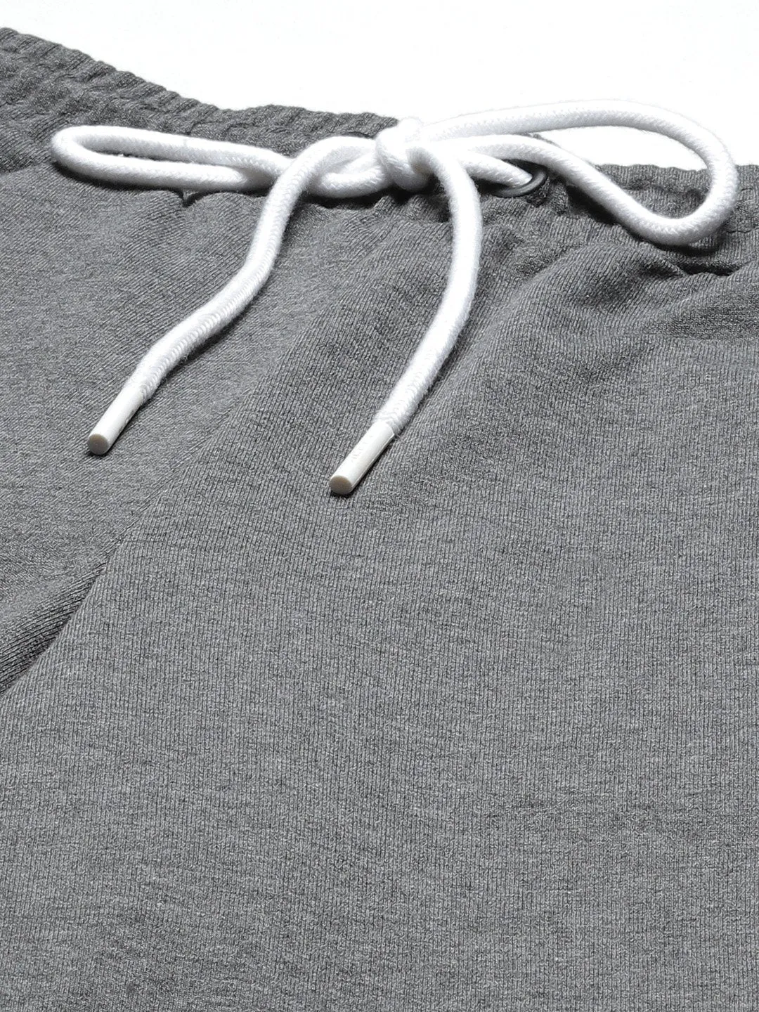 Alcis Women Grey & White Striped Relaxed Fit Joggers