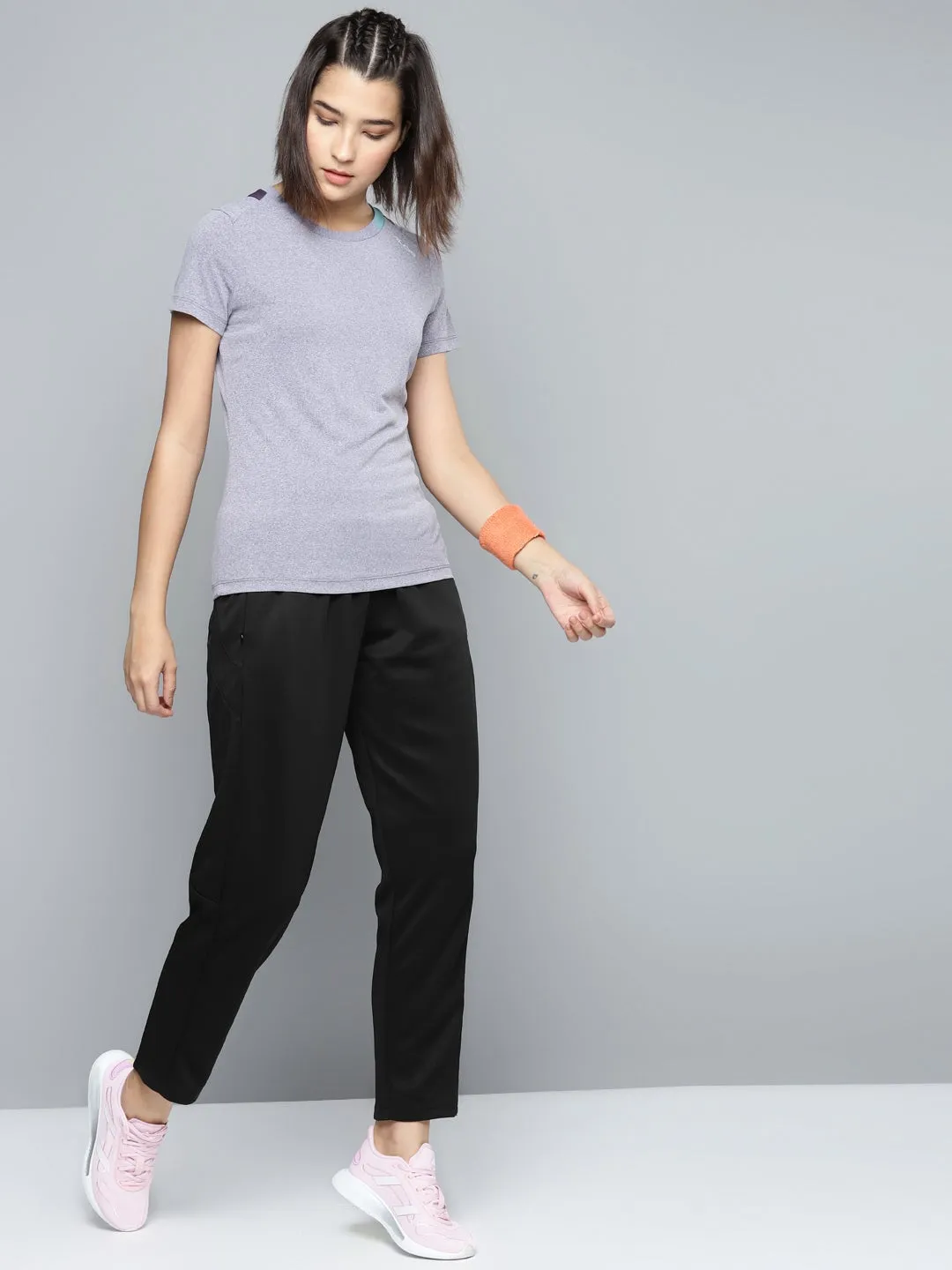 Alcis Women Solid Black Track Pant