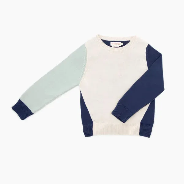Asymmetric Colorblock Sweater