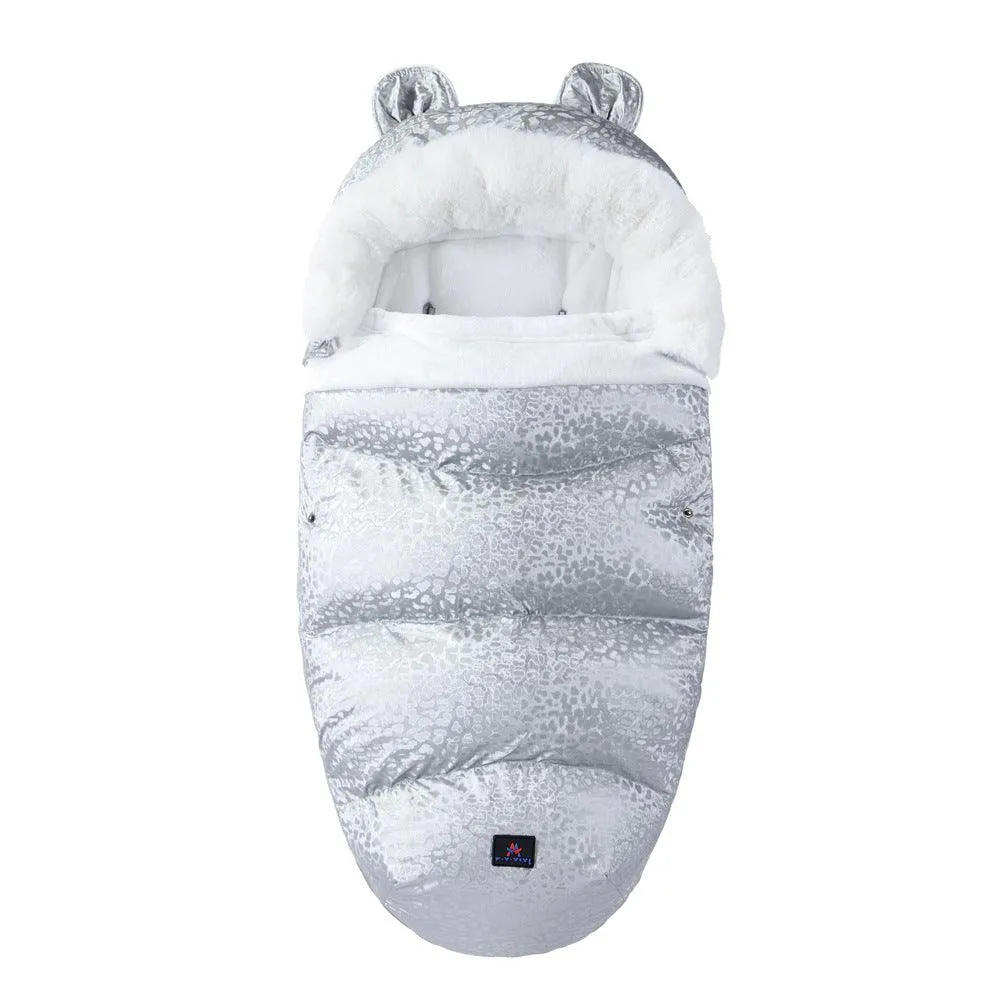 Baby Sleeping Bag Baby Going Out Thickened Fleece Warm Stroller Fur Collar Winter Newborn Anti-kicking Blanket