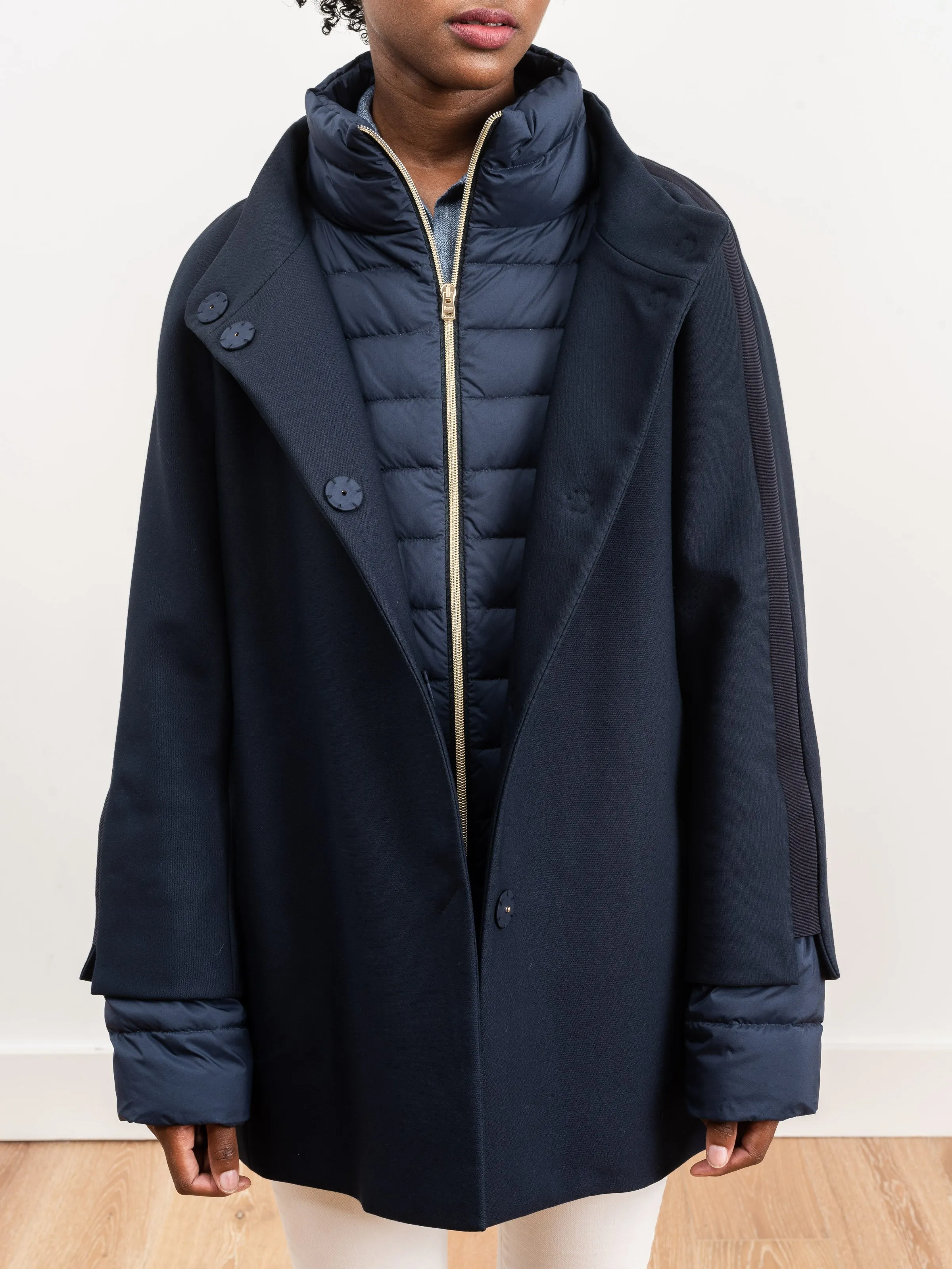 city glam coat - navy