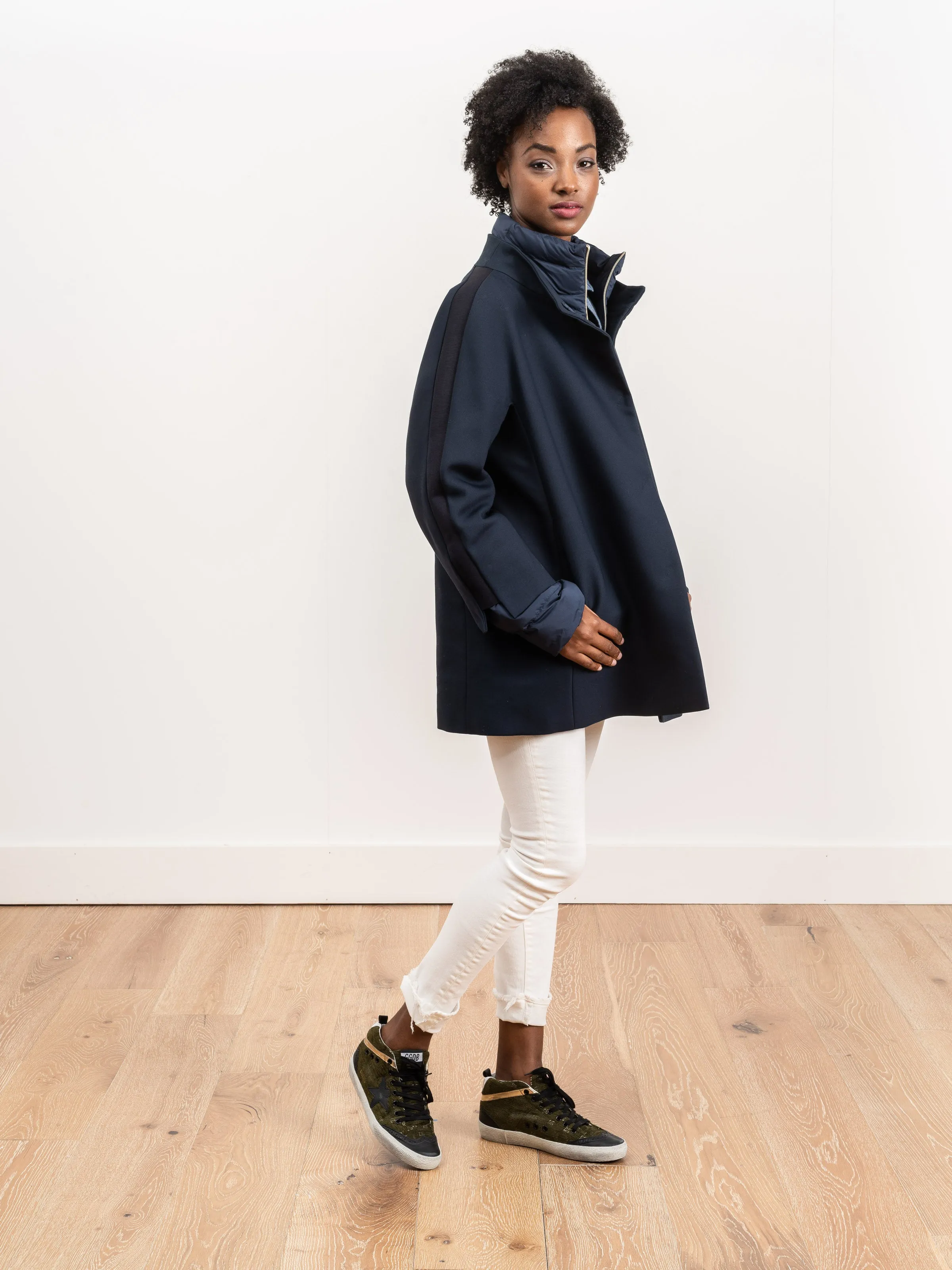 city glam coat - navy