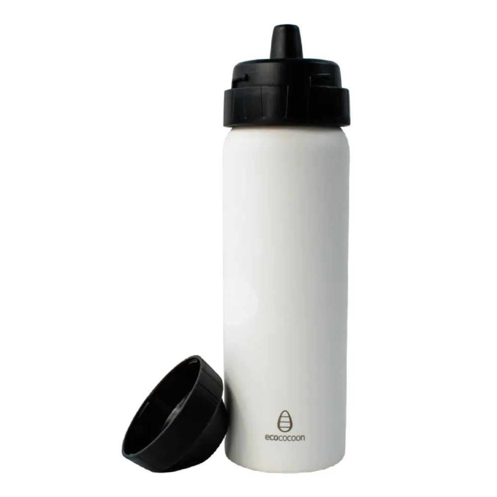 Ecococoon 600ml Drink Bottle - White