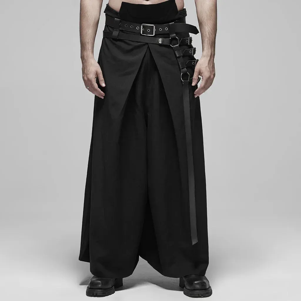 Funki Buys | Skirts | Men's Punk Japanese Kimono Pant Skirts