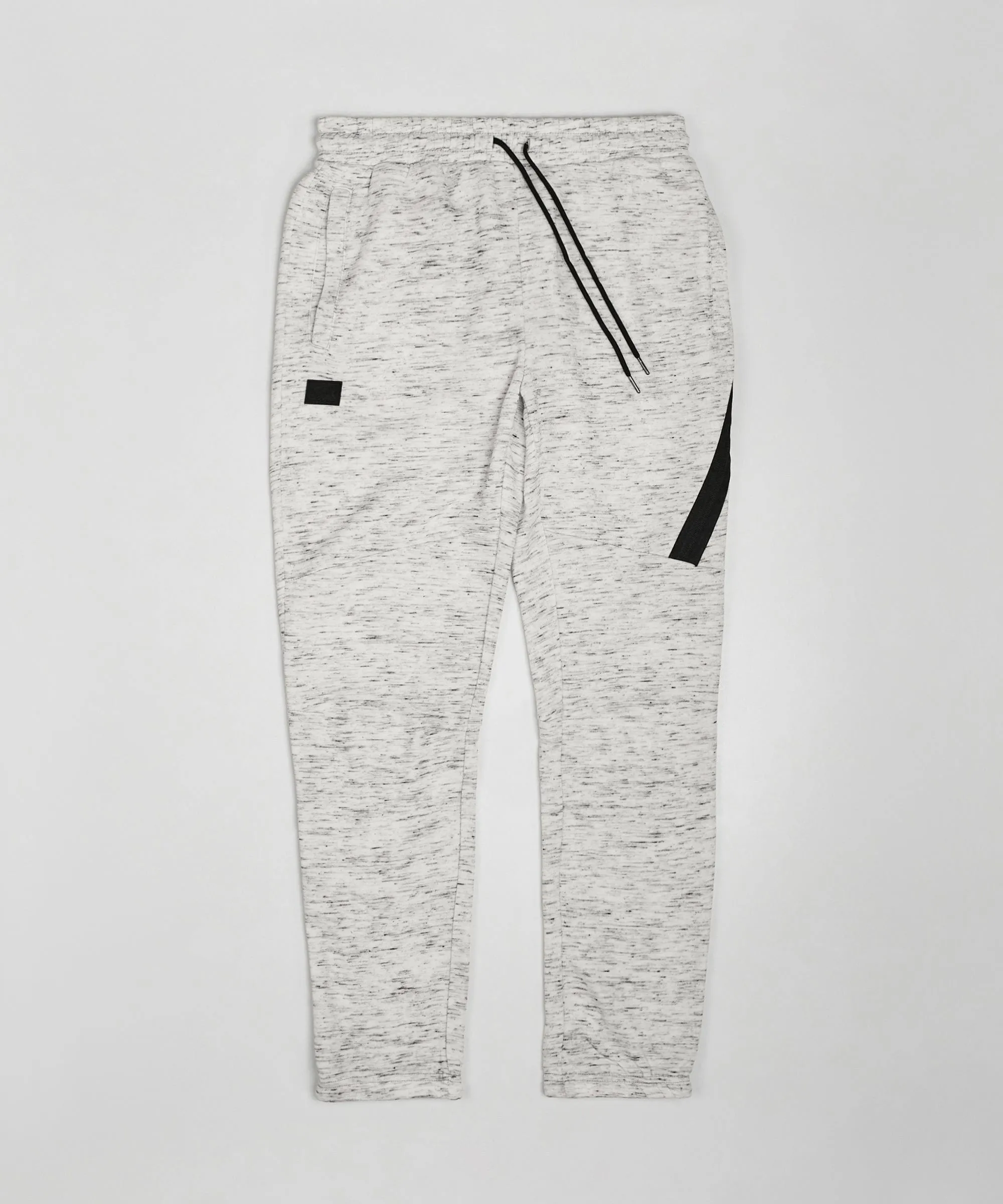 Haram Slim Fit Light Grey Jogger With Zip Detail - White