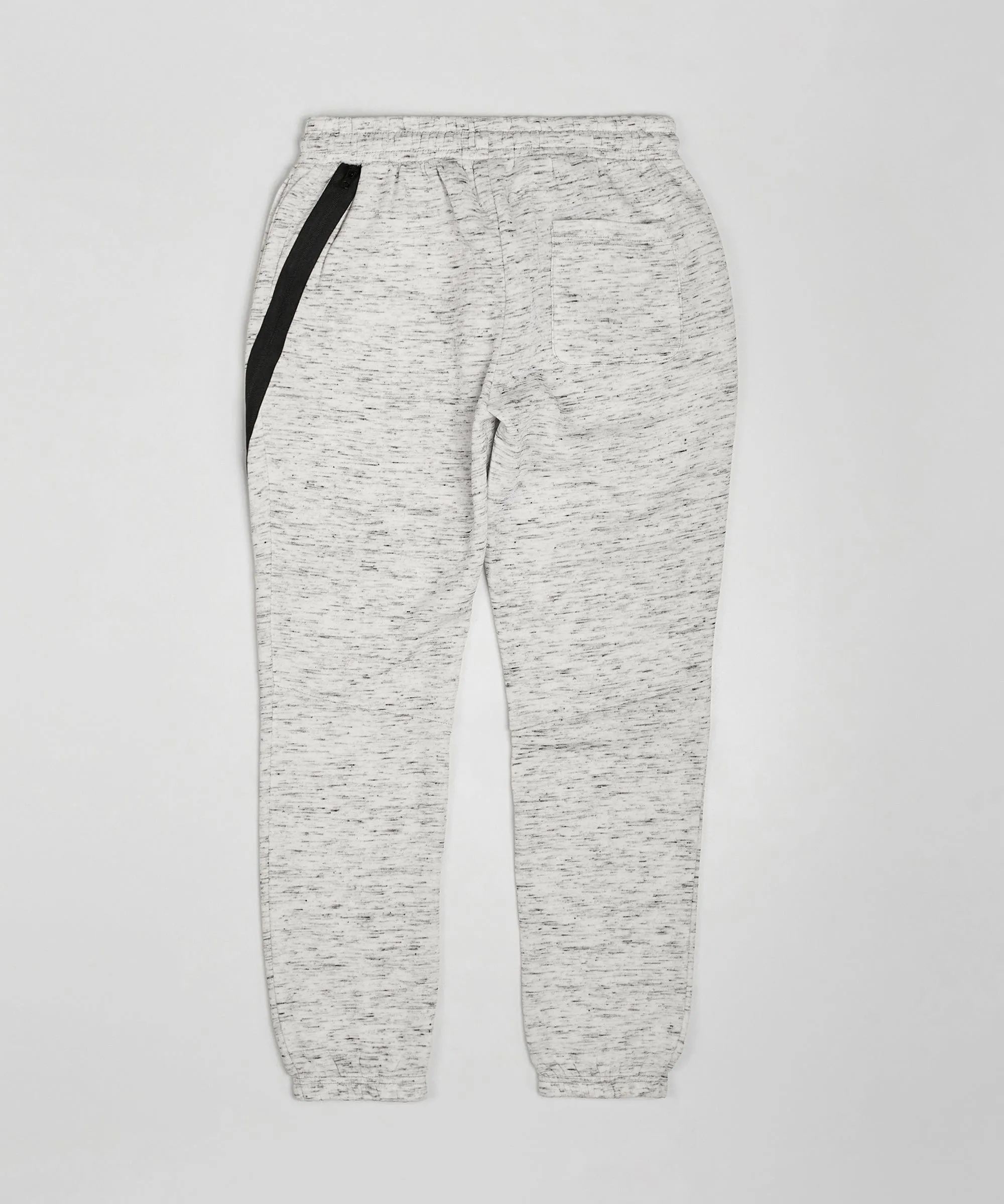 Haram Slim Fit Light Grey Jogger With Zip Detail - White
