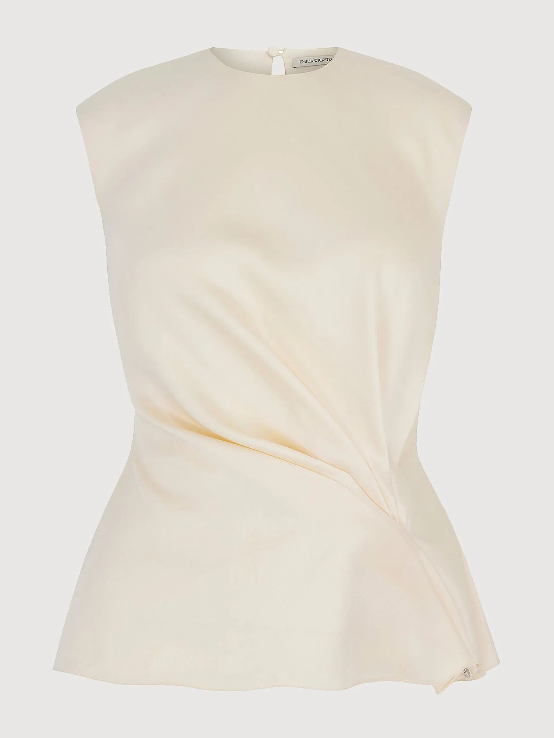 Ivory satin Azam top