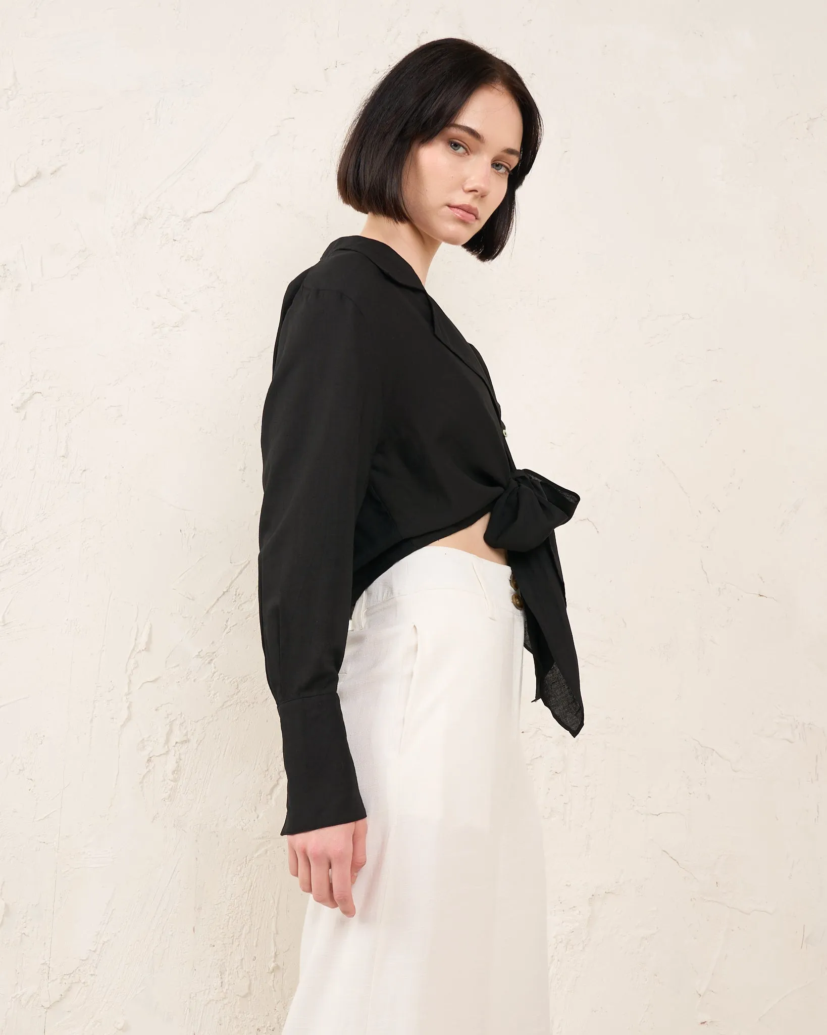 Keira White Wide Leg Pants