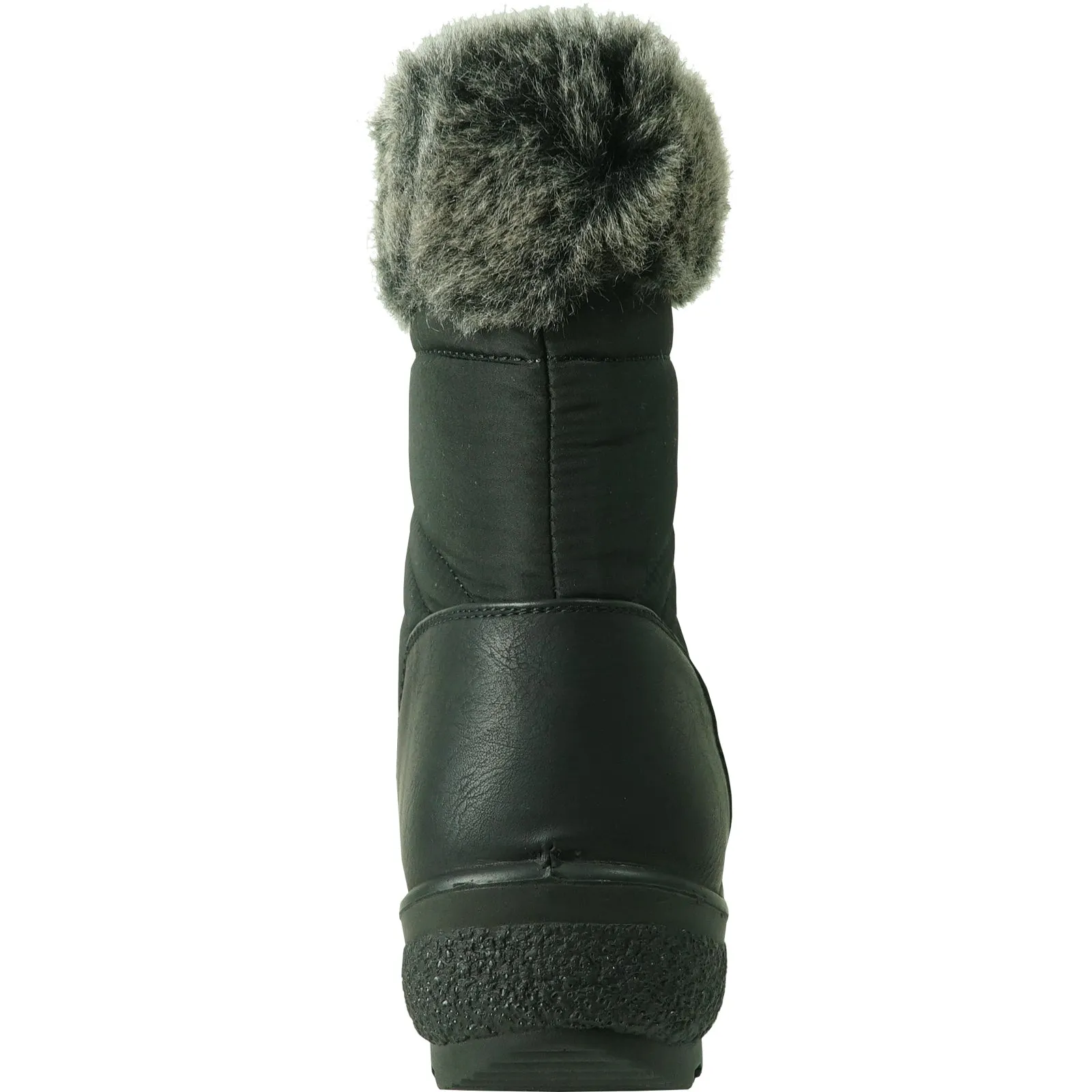 KOZI Canada Women Boot KARLA-2 Ankle Winter Fur Casual Boot Black