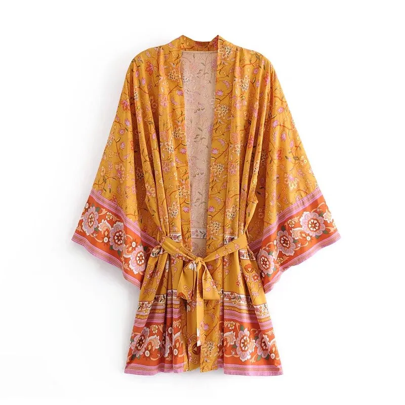 Marigold's Short Kimono