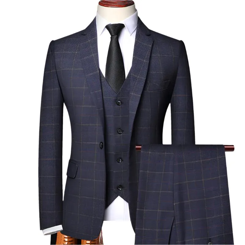 Men's Suit Three-piece Suit Groom Wedding Dress  Jacket