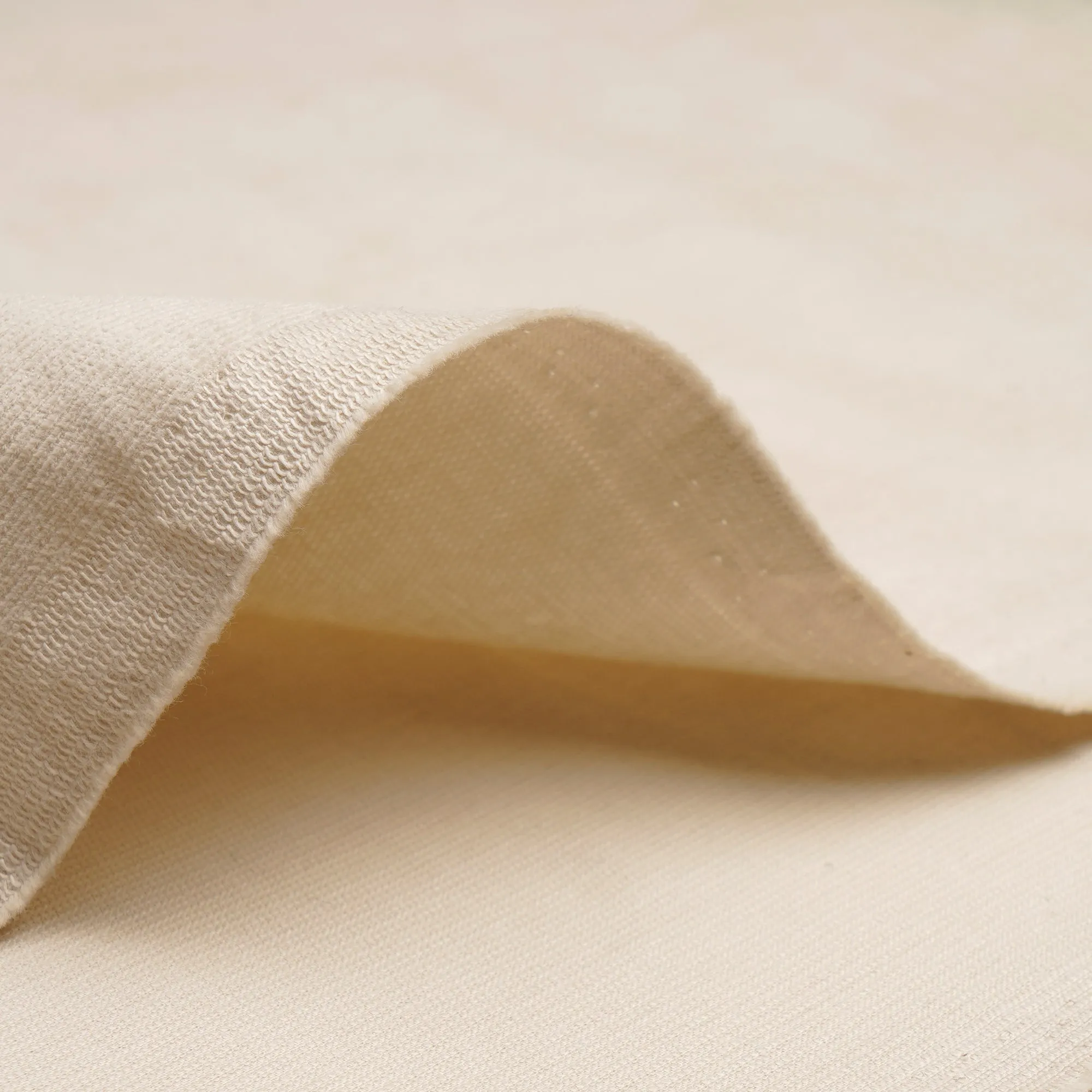 Off White Imported Shirting Weight Cotton Corduroy Fabric (58" Width)