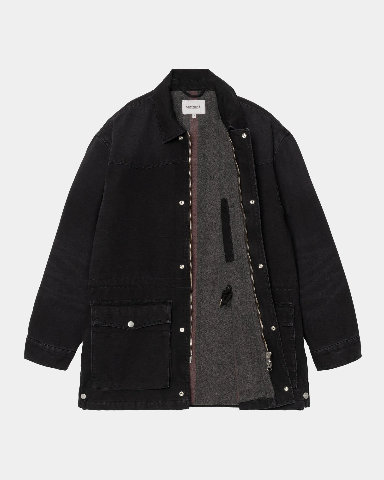 OG Santa Fe Coat | Black / Black (stone canvas)
