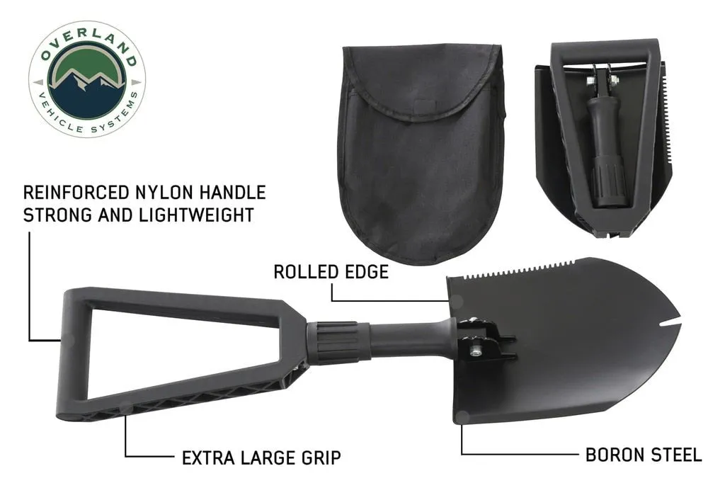 Overland Vehicle Systems 19049901 Shovel - Black, Sold Individually