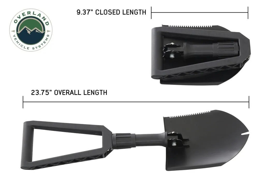 Overland Vehicle Systems 19049901 Shovel - Black, Sold Individually