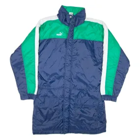 PUMA Quilted Lined Mens Coat Blue 90s M