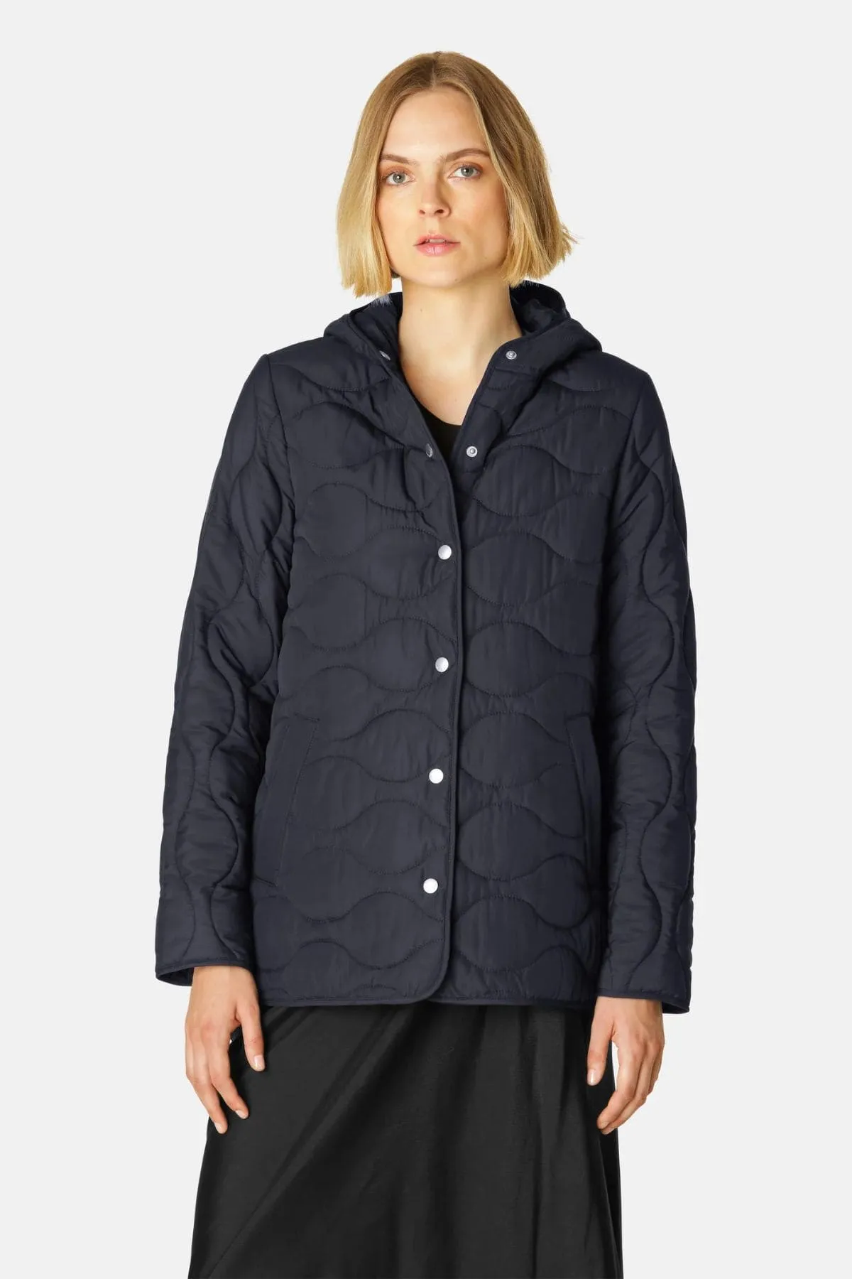 QUILTED JACKET DARK INDIGO
