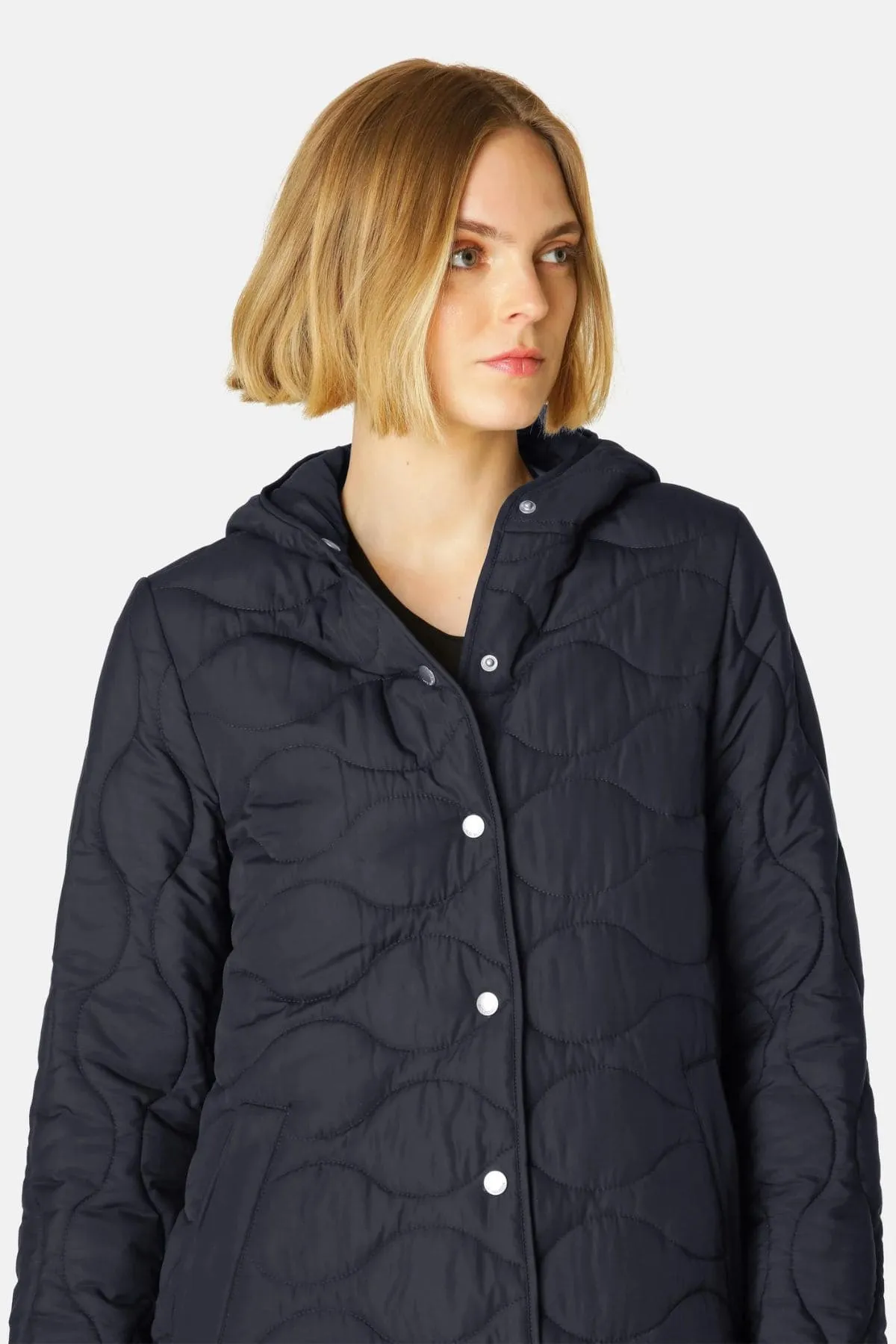 QUILTED JACKET DARK INDIGO