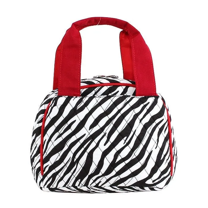 QZ101 Quilted Zebra Lunch Bag