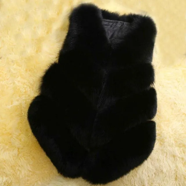 VenusFox Faux Fur Vest Jacket