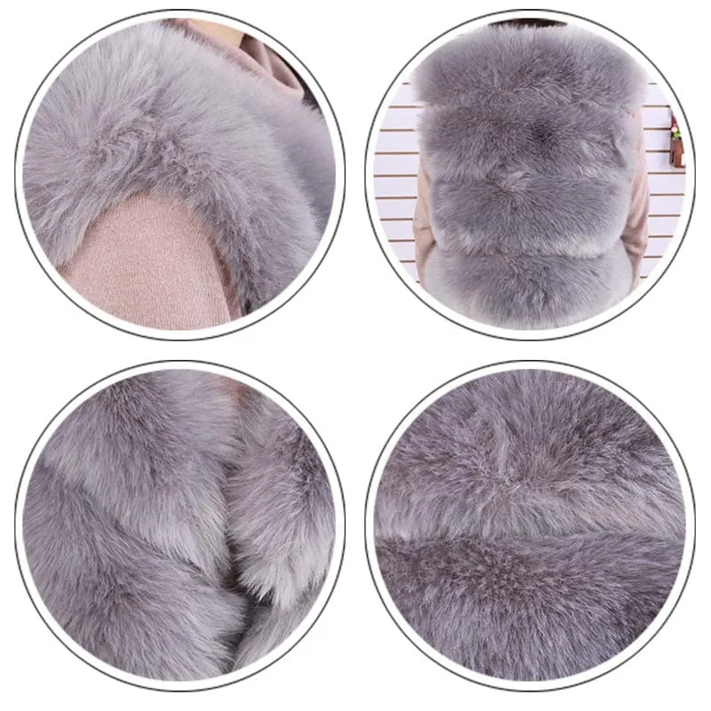 VenusFox Faux Fur Vest Jacket