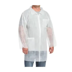 West Chester 3514/L Standard Weight 20GSM SBP Lab Coat - 2 pockets
