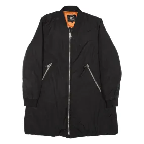 ZARA Trf Collection Quilted Lined Womens Bomber Coat Black S
